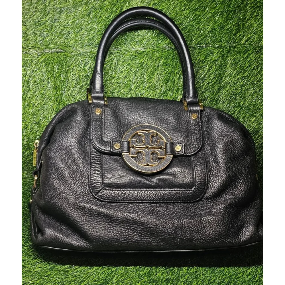 Tory Burch Amanda Slouchy Satchel Bag- Black